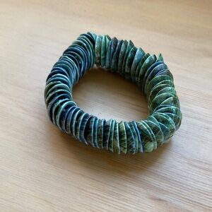 Natural Shell Disc Bracelet
